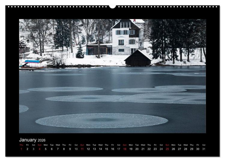 Produktbild: Lake Bled Slovenia (High Quality Premium Wall Calendar 2026 DIN A2 landscape),CALVENDO 12 Month Wall Calendar
