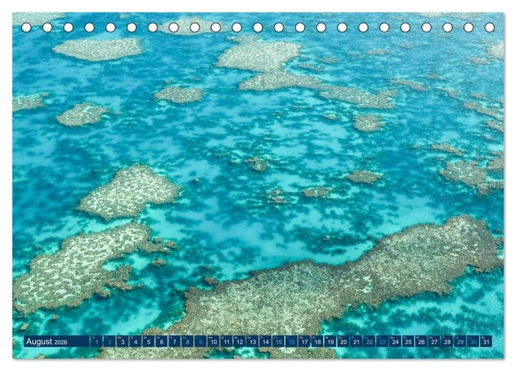 Produktbild: Great Barrier Reef und die Whitsundays (Tischkalender 2026 DIN A5 quer), CALVENDO Monatskalender