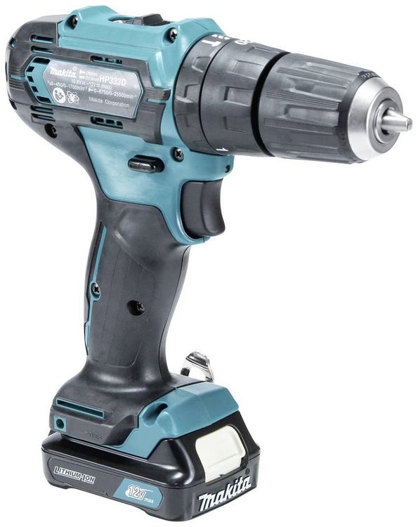 Produktbild: Makita HP333DSAX1 2-Gang-Akku-Schlagbohrschrauber inkl. Ladeger&auml;t