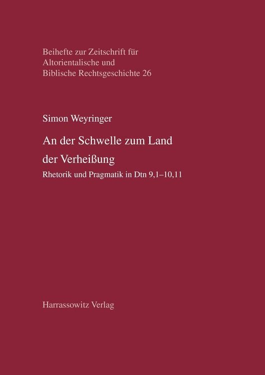 Produktbild: An der Schwelle zum Land der Verheißung