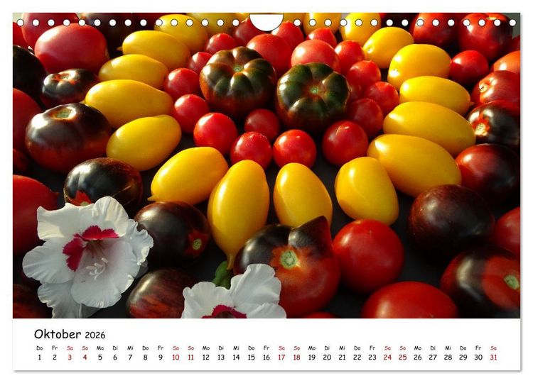 Produktbild: Tomaten Satt (Wandkalender 2026 DIN A4 quer), CALVENDO Monatskalender