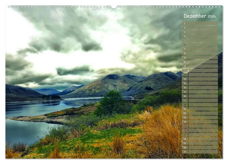 Produktbild: Scotland - Highlands (Wandkalender 2026 DIN A2 quer), CALVENDO Monatskalender