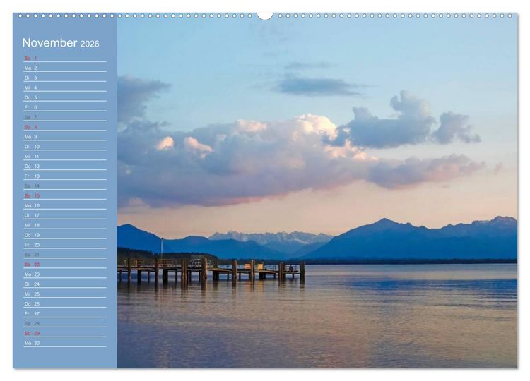 Produktbild: Am sch&ouml;nen Chiemsee (Wandkalender 2026 DIN A2 quer), CALVENDO Monatskalender