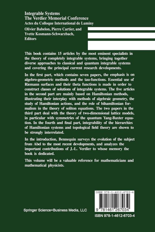 Produktbild: Integrable Systems