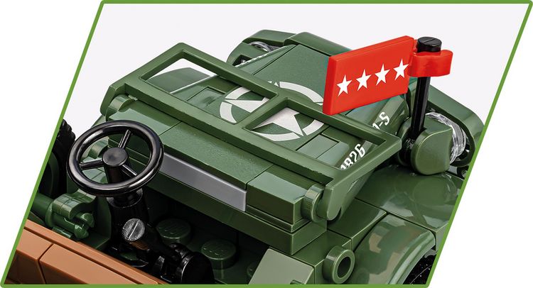 Produktbild: COBI Historical Collection 3111 - Dodge WC-56 Command Car, Bausatz 1:35, 208 Klemmbausteine/2 Spielfiguren
