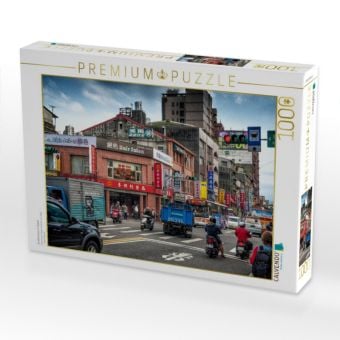 Produktbild: CALVENDO Puzzle Stra&szlig;enszene in Taipeh | 1000 Teile Lege-Gr&ouml;&szlig;e 64x48cm Foto-Puzzle f&uuml;r gl&uuml;ckliche Stunden