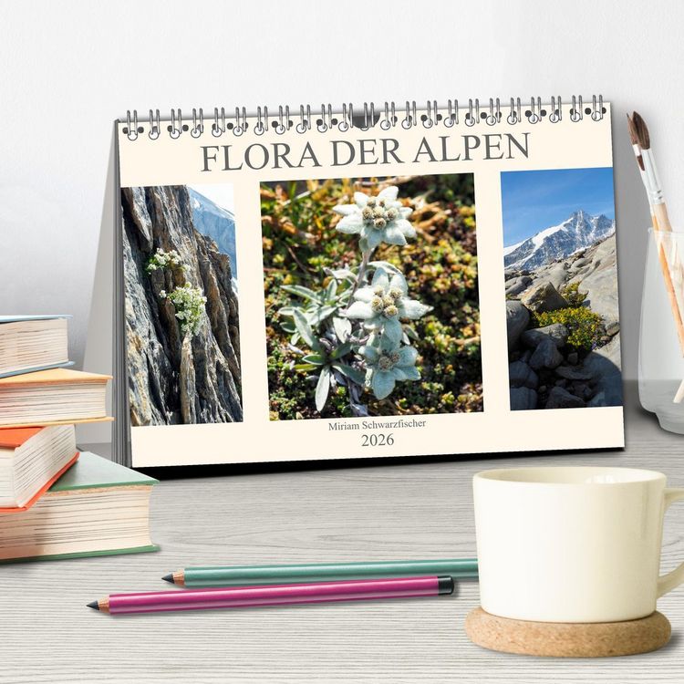 Produktbild: Flora der Alpen (Tischkalender 2026 DIN A5 quer), CALVENDO Monatskalender