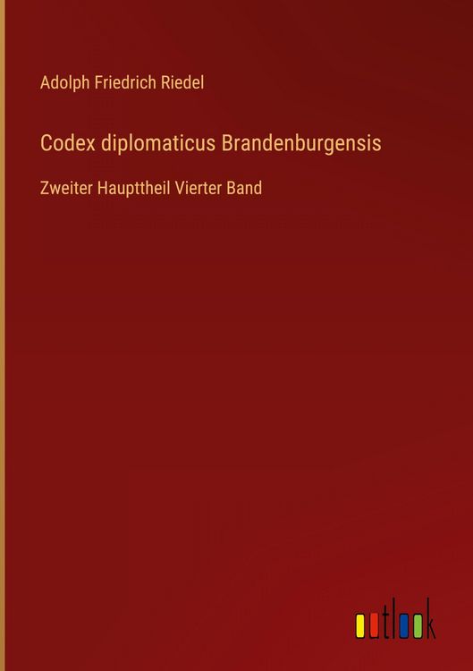Produktbild: Codex diplomaticus Brandenburgensis