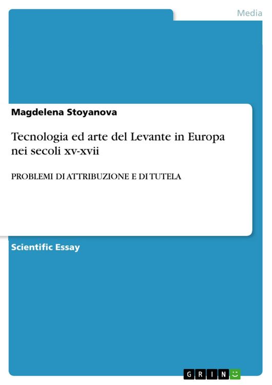 Produktbild: Tecnologia ed arte del Levante in Europa nei secoli xv-xvii