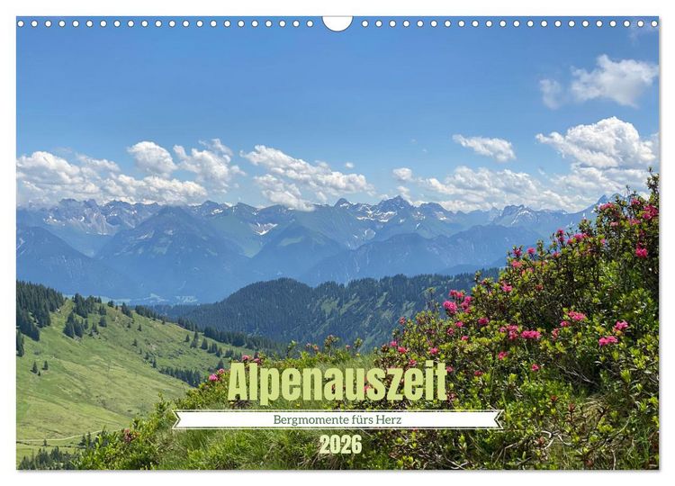 Produktbild: Alpenauszeit - Bergmomente f&uuml;rs Herz (Wandkalender 2026 DIN A3 quer), CALVENDO Monatskalender