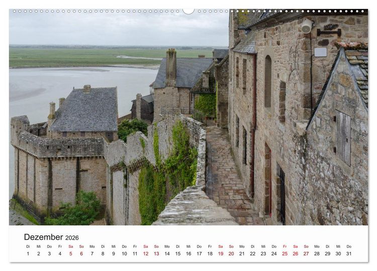 Produktbild: Unterwegs in der Normandie (Wandkalender 2026 DIN A2 quer), CALVENDO Monatskalender