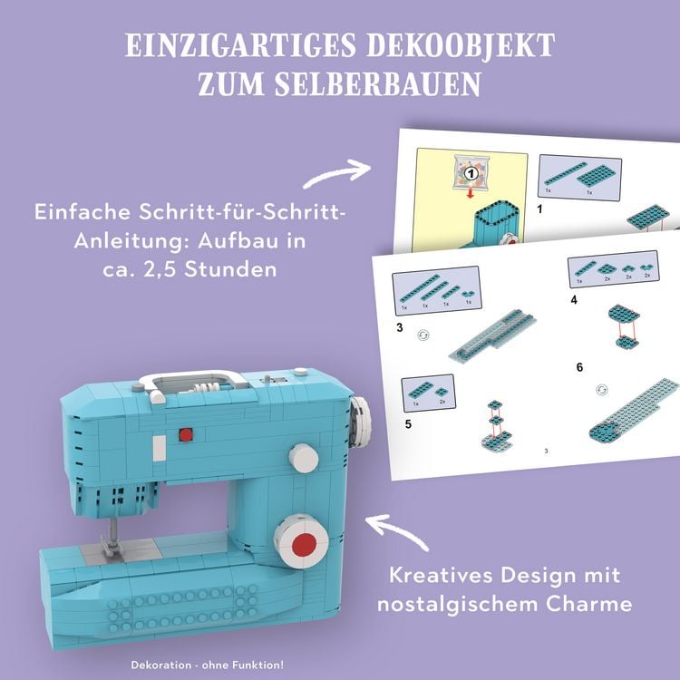 Produktbild: N&auml;hmaschine aus Klemmbausteinen