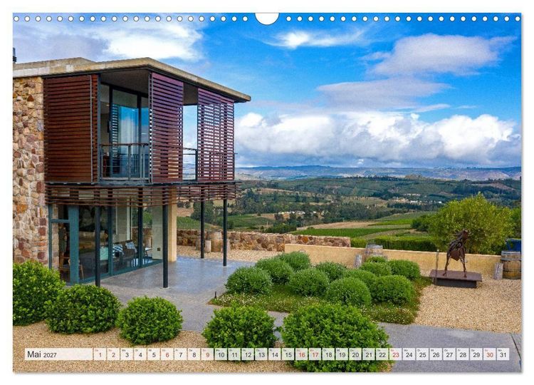 Produktbild: Weing&uuml;ter S&uuml;dafrikas, Weinarchitektur zwischen Tradition und Moderne (Wandkalender 2027 DIN A3 quer), CALVENDO Monatskalender