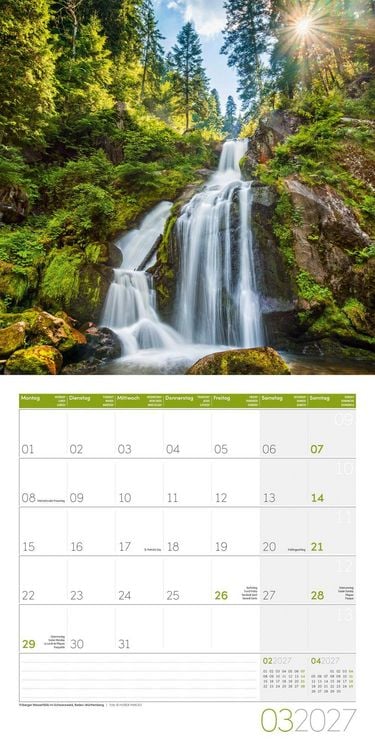 Produktbild: Naturwunder Deutschland Kalender 2027 - 30x30 - Art12
