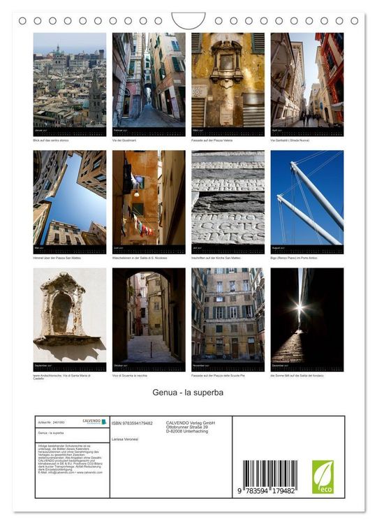 Produktbild: Genua - la superba (Wandkalender 2027 DIN A4 hoch), CALVENDO Monatskalender