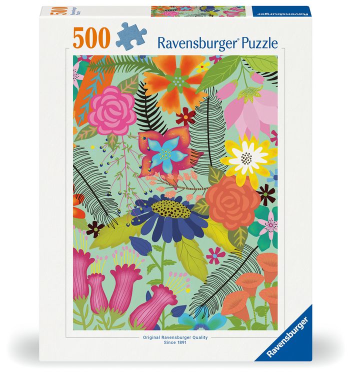 Produktbild: Erwachsenenpuzzle 500 Teile - Blumendschungel