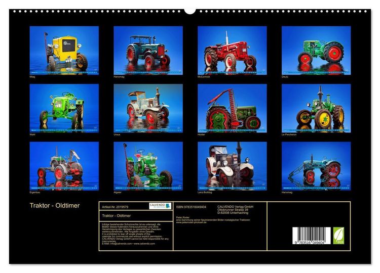 Produktbild: Traktor - Oldtimer (hochwertiger Premium Wandkalender 2026 DIN A2 quer), Kunstdruck in Hochglanz