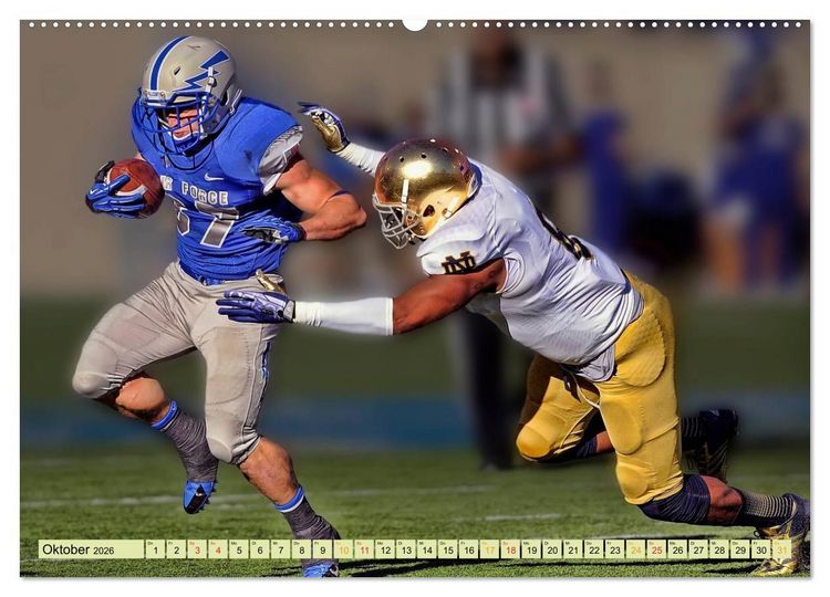 Produktbild: American Football - Taktik und Athletik (hochwertiger Premium Wandkalender 2026 DIN A2 quer), Kunstdruck in Hochglanz