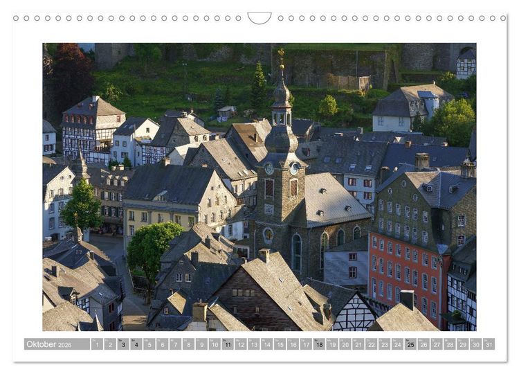 Produktbild: Monschau - Flanieren durch die historische Altstadt (Wandkalender 2026 DIN A3 quer), CALVENDO Monatskalender