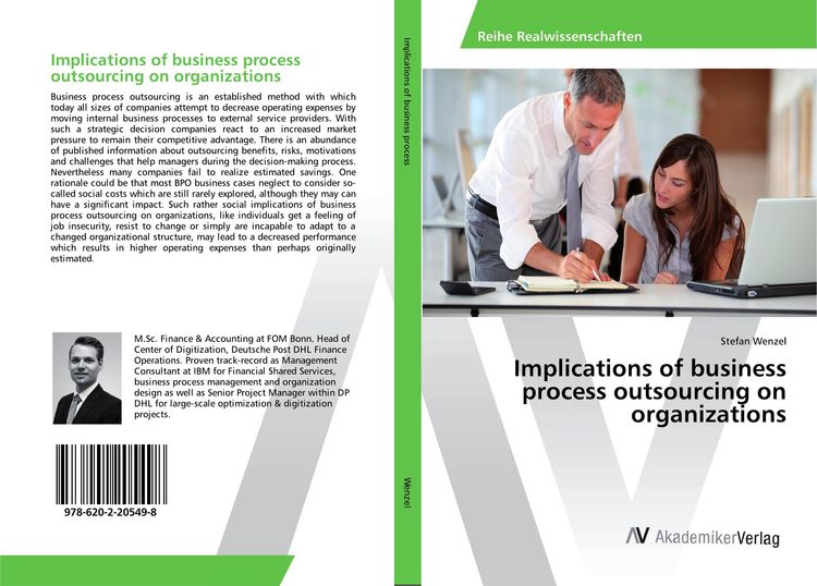 Produktbild: Implications of business process outsourcing on organizations