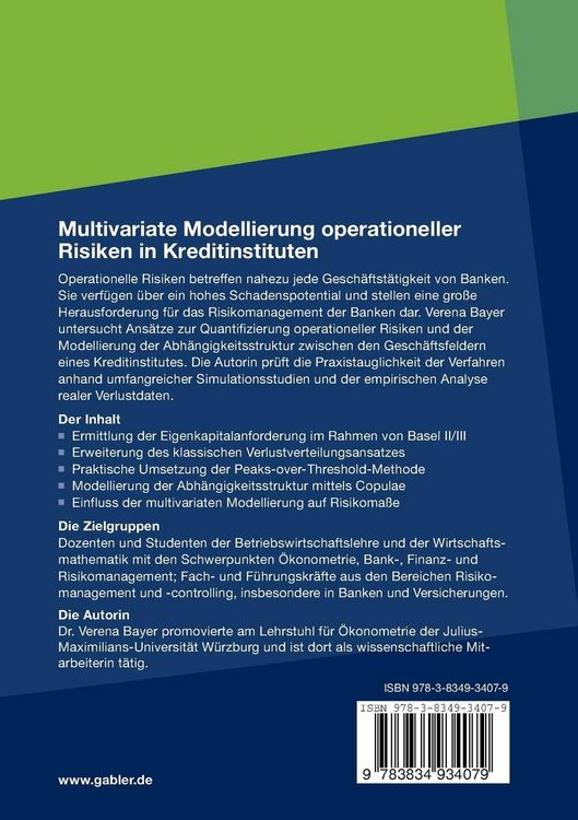 Produktbild: Multivariate Modellierung operationeller Risiken in Kreditinstituten