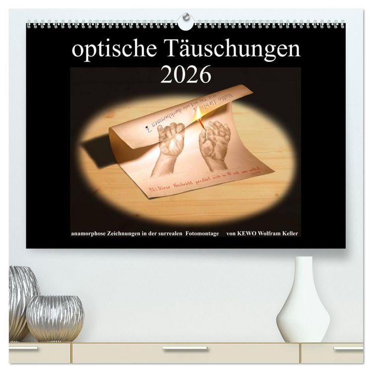 Produktbild: optische T&auml;uschungen 2026 (hochwertiger Premium Wandkalender 2026 DIN A2 quer), Kunstdruck in Hochglanz