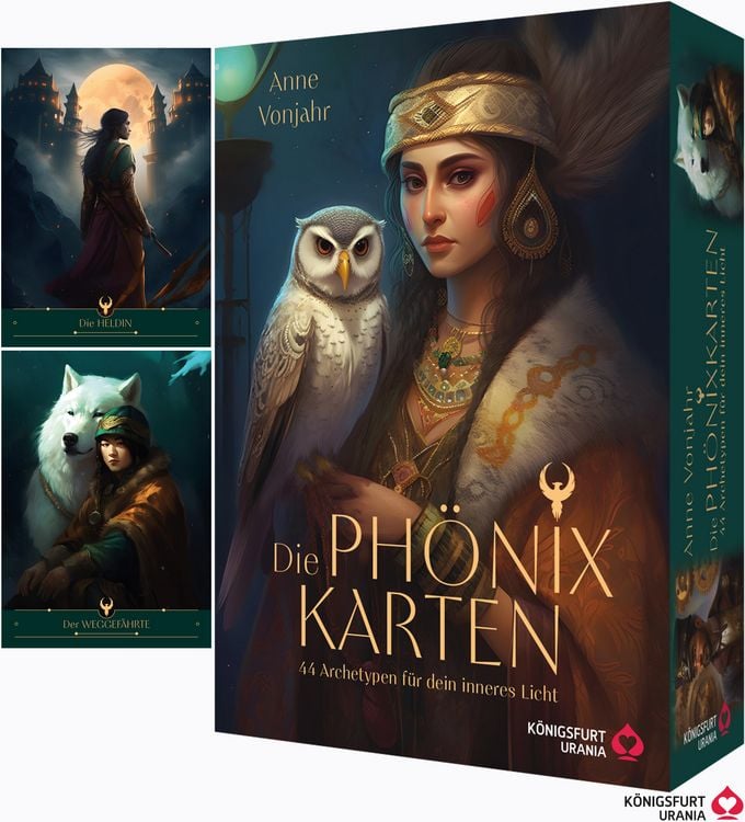 Produktbild: Die Ph&ouml;nix-Karten - 44 Archetypen f&uuml;r dein inneres Licht