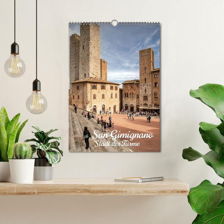 Produktbild: San Gimignano - Stadt der T&uuml;rme (Wandkalender 2026 DIN A3 hoch), CALVENDO Monatskalender