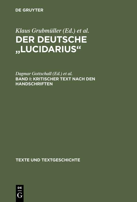 Produktbild: Kritischer Text nach den Handschriften
