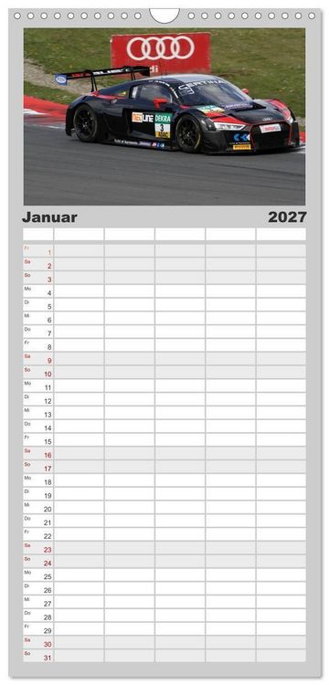 Produktbild: Familienplaner 2027 - SPORTWAGEN DTM und FIA GT mit 5 Spalten (Wandkalender, 21 x 45 cm) CALVENDO