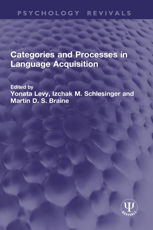 Produktbild: Categories and Processes in Language Acquisition