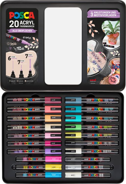 Produktbild: uni-ball Marker uni POSCA Etui DIY 20er Set