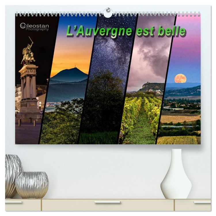 Produktbild: L'Auvergne est belle (Calendrier mural 2026 DIN A2 vertical) calendrier de bureau