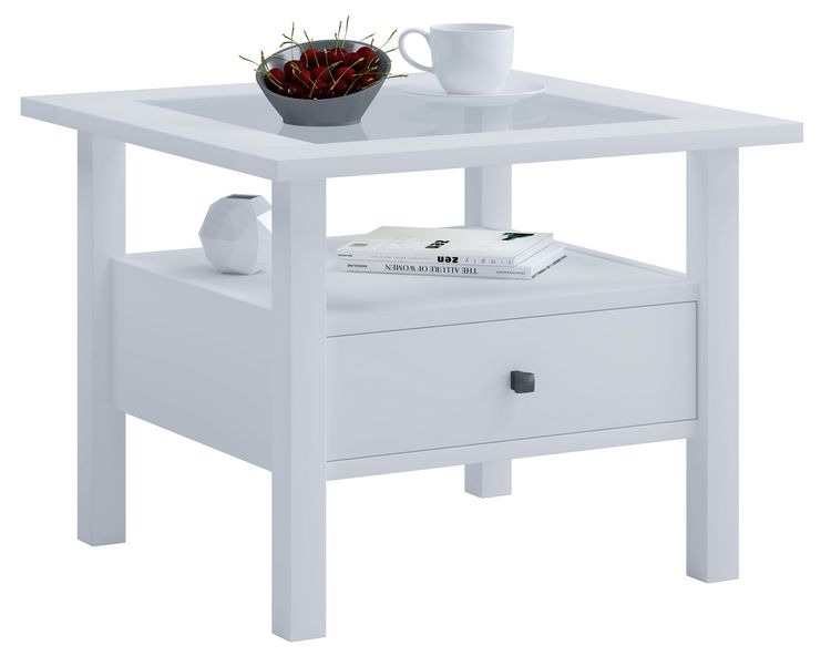 Produktbild: Holz Sofatisch Couchtisch Schublade Lingis M