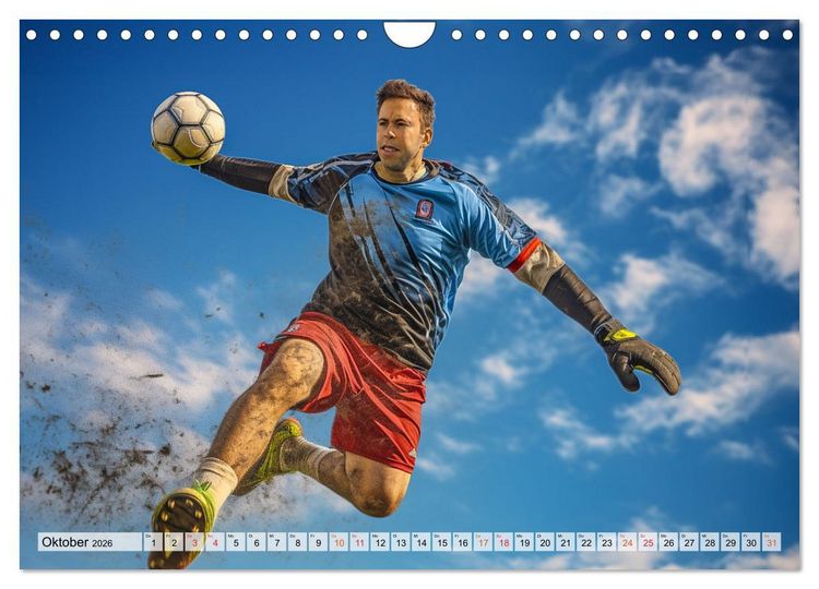 Produktbild: Fussball - Tormann in Aktion (Wandkalender 2026 DIN A4 quer), CALVENDO Monatskalender