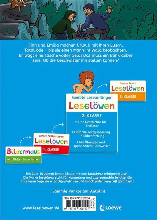 Produktbild: Lesel&ouml;wen 2. Klasse - Das Versteck der Bankr&auml;uber