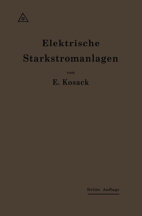 Produktbild: Elektrische Starkstromanlagen