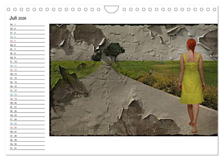 Produktbild: PHANTASTISCHER REALISMUS - SURREALE WELTEN (Wandkalender 2026 DIN A4 quer), CALVENDO Monatskalender