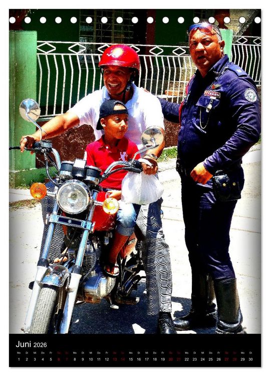 Produktbild: SUZUKI BIKER IN HAVANNA (Tischkalender 2026 DIN A5 hoch), CALVENDO Monatskalender