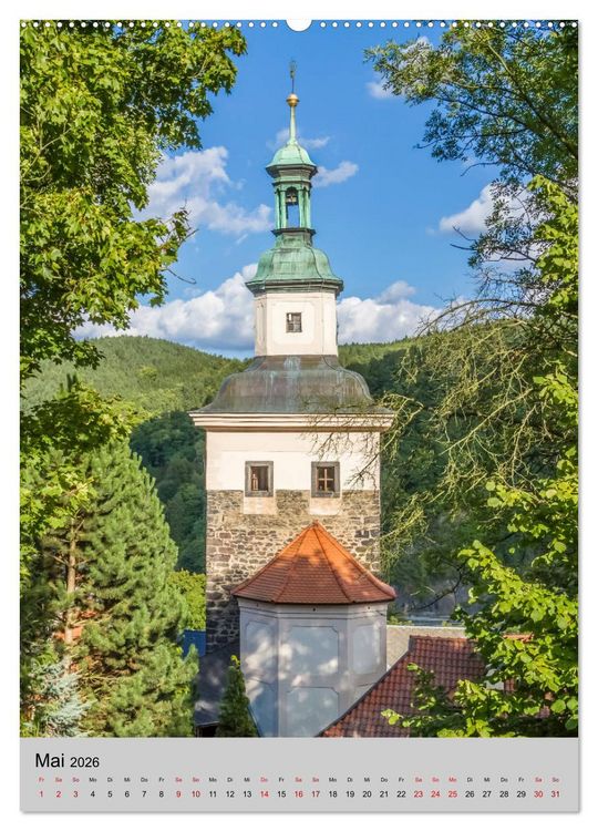 Produktbild: LOKET UND EGER Zwei idyllische Orte in Westb&ouml;hmen (hochwertiger Premium Wandkalender 2026 DIN A2 hoch), Kunstdruck in Hochglanz