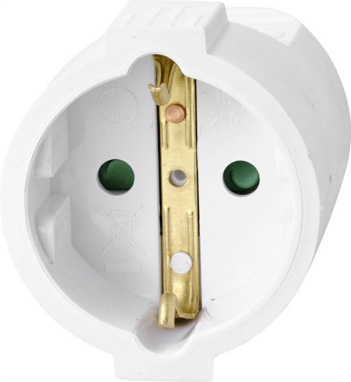 Produktbild: Sygonix SY-4872634 Strom Verl&auml;ngerungskabel 16A Wei&szlig; 3.00m H05VV-F 3G 1,5mm&sup2;