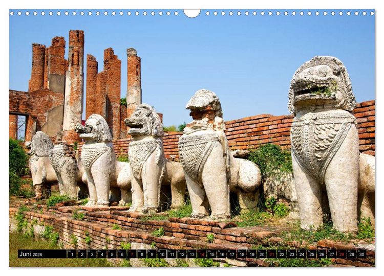 Produktbild: Ayutthaya - Thailands alte Hauptstadt (Wandkalender 2026 DIN A3 quer), CALVENDO Monatskalender