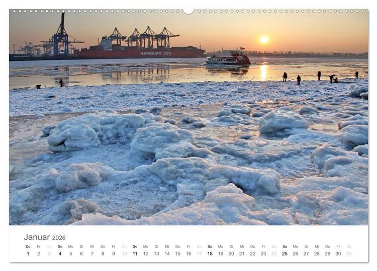 Produktbild: Faszination Schifffahrt - Meere und Hafenst&auml;dte (hochwertiger Premium Wandkalender 2026 DIN A2 quer), Kunstdruck in Hochglanz