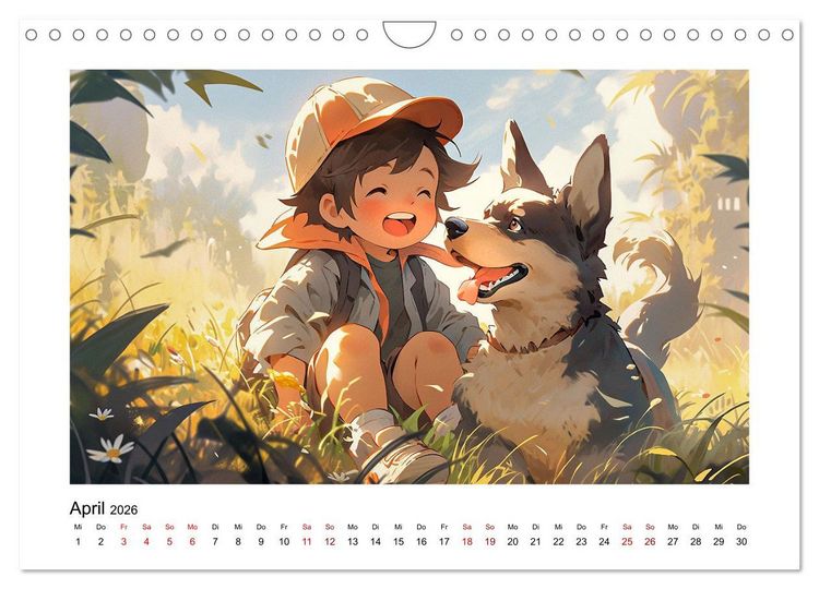Produktbild: Der Jungen-Kalender (Wandkalender 2026 DIN A4 quer), CALVENDO Monatskalender
