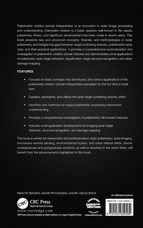 Produktbild: Imaging Radar Polarimetric Rotation Domain Interpretation