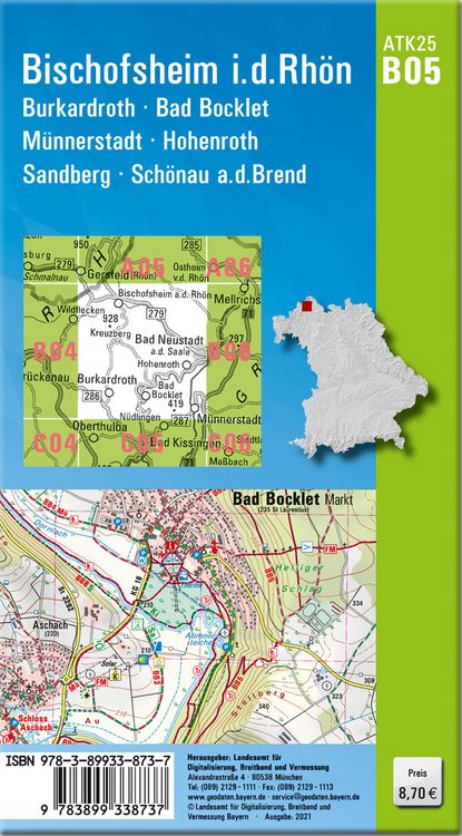 Produktbild: Bischofsheim i.d.Rh&ouml;n 1:25 000