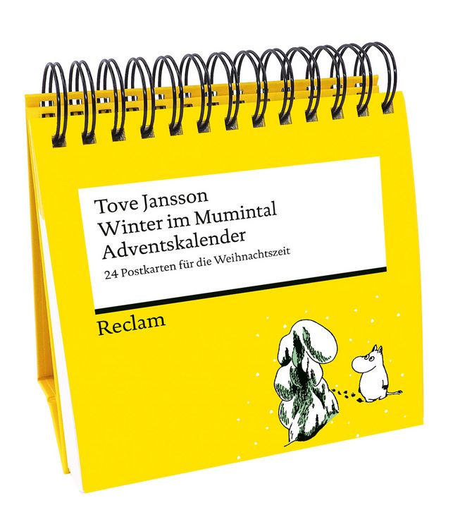 Produktbild: Winter im Mumintal. 24 Postkarten f&uuml;r die Weihnachtszeit (Advents-Postkartenaufsteller)