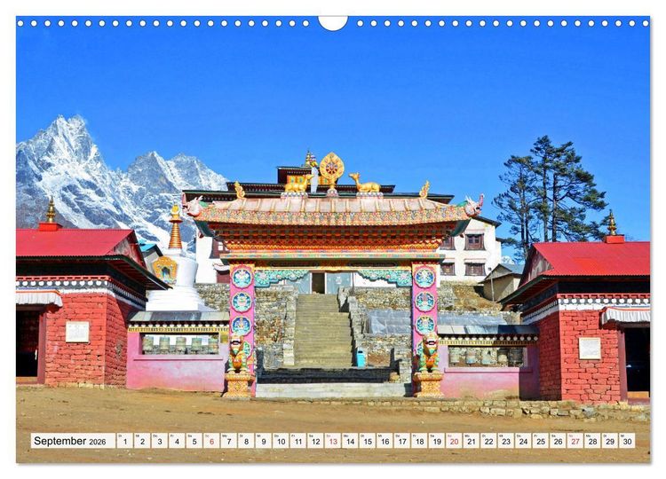 Produktbild: BUDDHISMUS in NEPAL (Wandkalender 2026 DIN A3 quer), CALVENDO Monatskalender