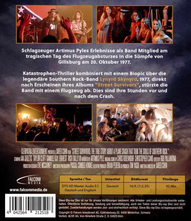 Produktbild: Street Survivors - Die wahre Geschichte des Flugzeugabsturzes von Lynyrd Skynyrd