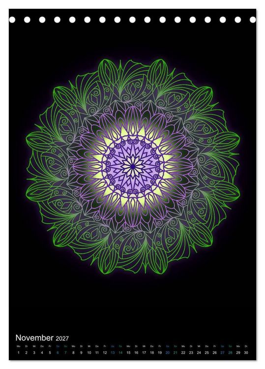 Produktbild: Mandala-Kalender 2027 (Tischkalender 2027 DIN A5 hoch), CALVENDO Monatskalender